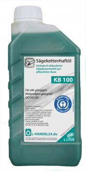 Bio Kettenöl 10 x 1 Liter KB 100 Sägekettenhaftöl Sägekettenöl Motorsägenöl Blauer Engel" nach neuester RAL-UZ 178